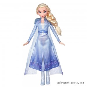 Disney Frozen 2 Elsa Fashion Doll With Long Blonde Hair and Blue Outfit - Sale