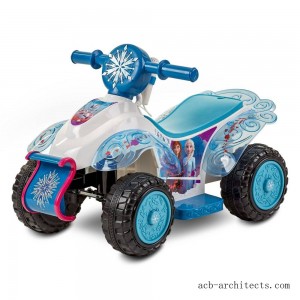 Frozen 2 Kid Trax Sing and Ride Toddler 6V Quad - White - Sale