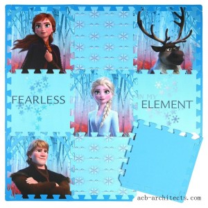 Disney Frozen 2 9pc Tile Foam Interlocking Fitness Mats - Sale