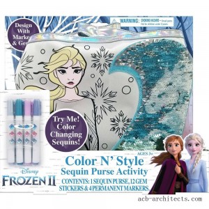 Disney Frozen 2 Color and Style Sequin Purse Activity Set - Sale